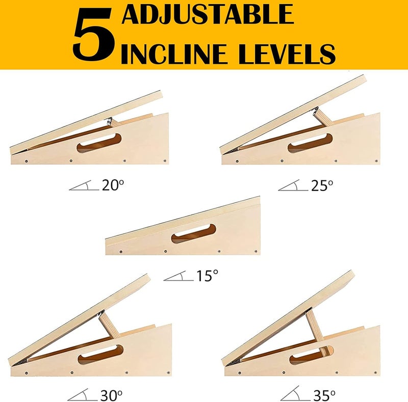 MUCITAGF Professional Slant Board, Adjustable Incline Board and Calf Stretcher, Slant Board for Calf Stretching, Calf Stretch Board - Image 3